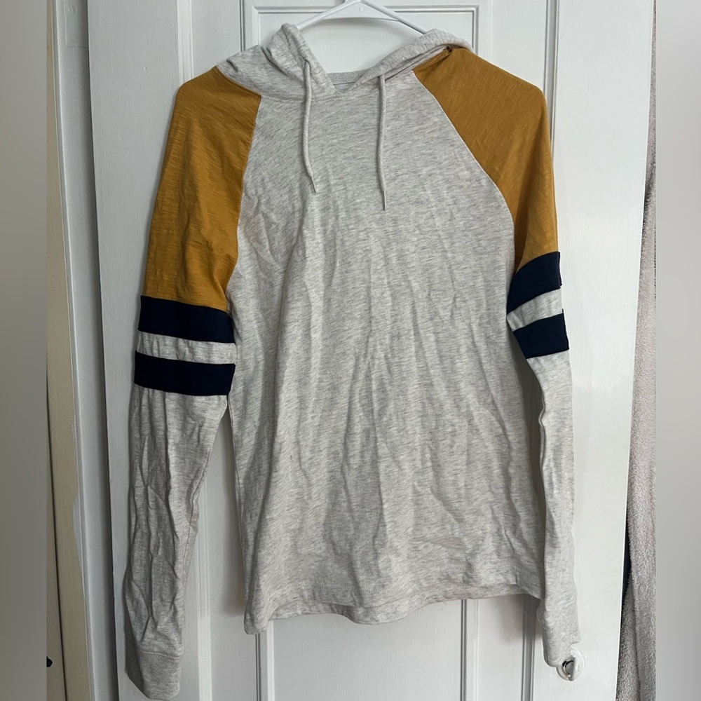 Aeropostale Gray and Mustard Hoodie